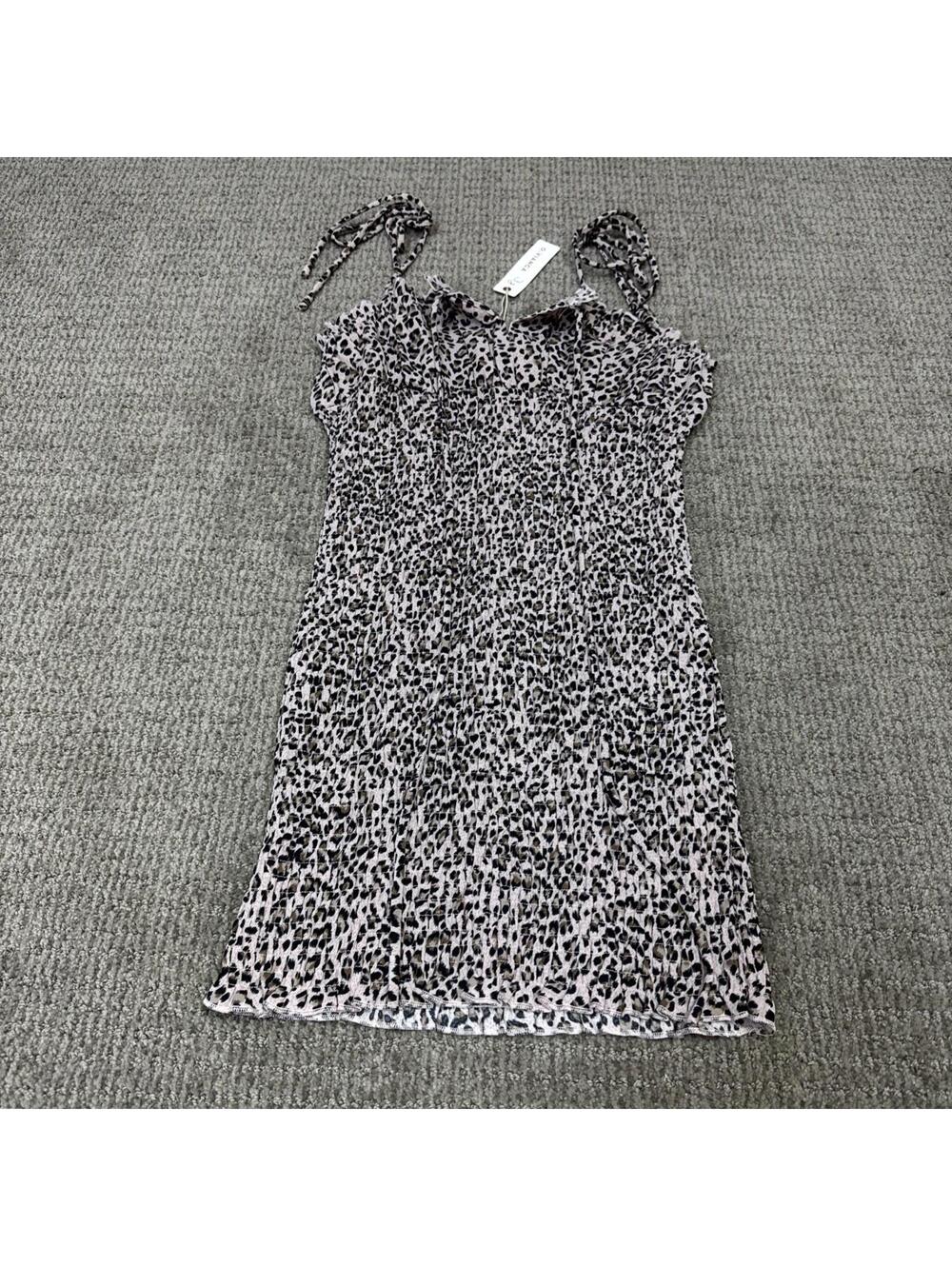 O. Vianca Dress Pink Animal Print Sleeveless Women’s Size Small NWT